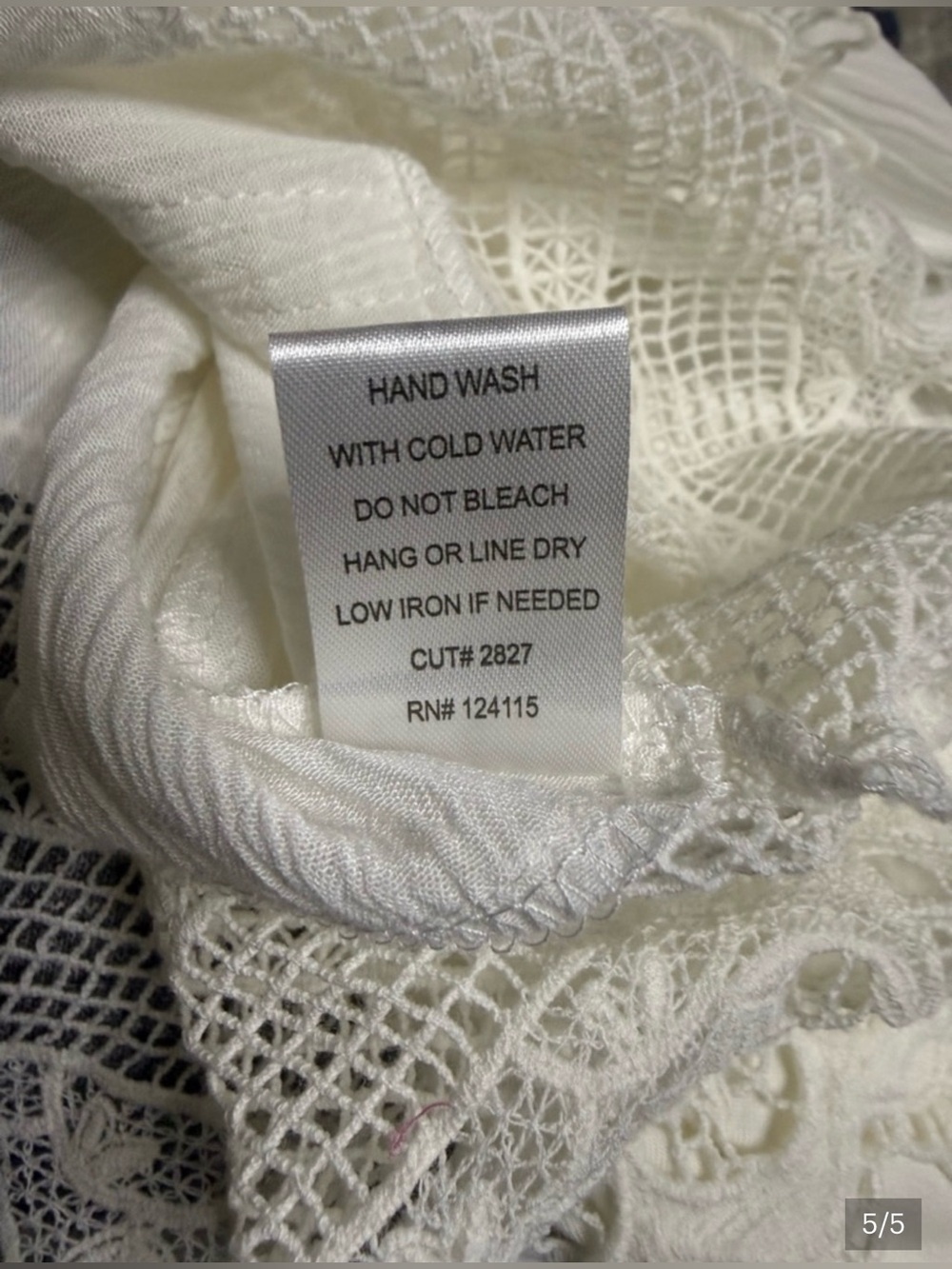 🌸✨ ELODIE IVORY CROCHET LACE BOHO TANK TOP SIZE SMALL ✨🌸 - Picture 7 of 7